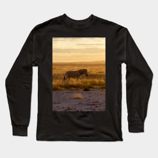 Zebra in the sunset. Long Sleeve T-Shirt